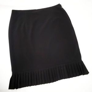Emma James Side Zip Pleated Hem Skirt (12)